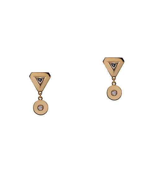 Trillion Bezel Drop - 14K
